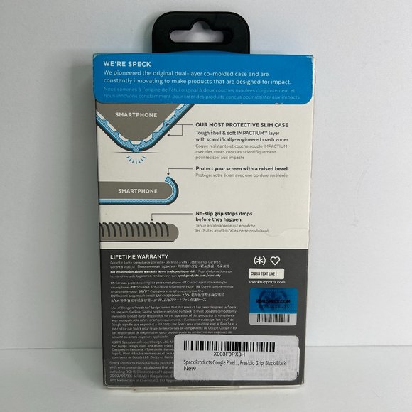 Google Pixel 3a Case Speck Products Presidio Grip Black - Picture 2 of 3